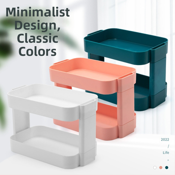 Ράφι Αποθήκευσης Γραφείου 3 Επιπέδων, Αναδιπλούμενο, Πολυλειτουργικό, Πλαστικό (Χωρίς Συναρμολόγηση)