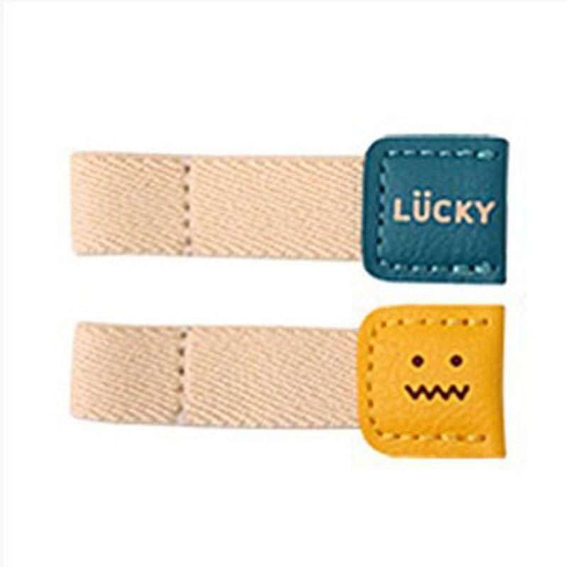 Кожен клип за навиване на кабели – карикатурен стил, съвместим с кабели за данни и слушалки, модел xy-061204