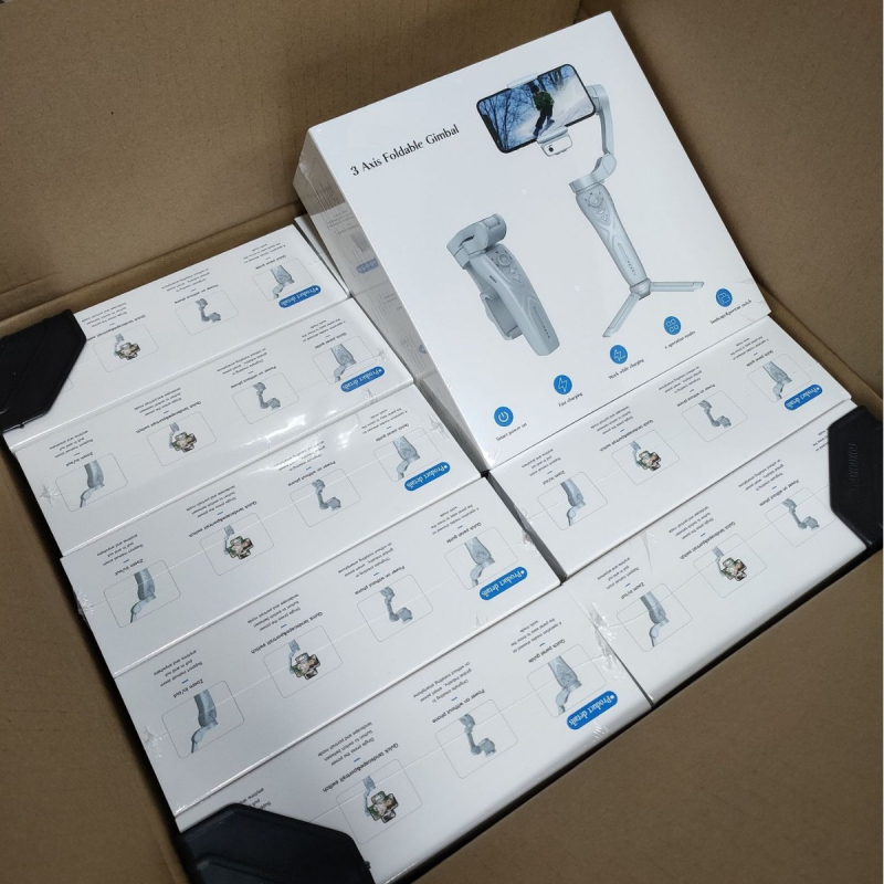 Σταθεροποιητής κινητού με AI παρακολούθηση προσώπου, τριών αξόνων φορητός γιμπάλ, με δυνατότητα Bluetooth