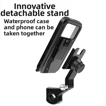 Road Myers nepremokavý držiak telefónu na bicykel, motorku a elektrické vozidlo; Materiál: plast; Univerzálna kompatibilita s mobilnými telefónmi; Možnosť vlastnej značky