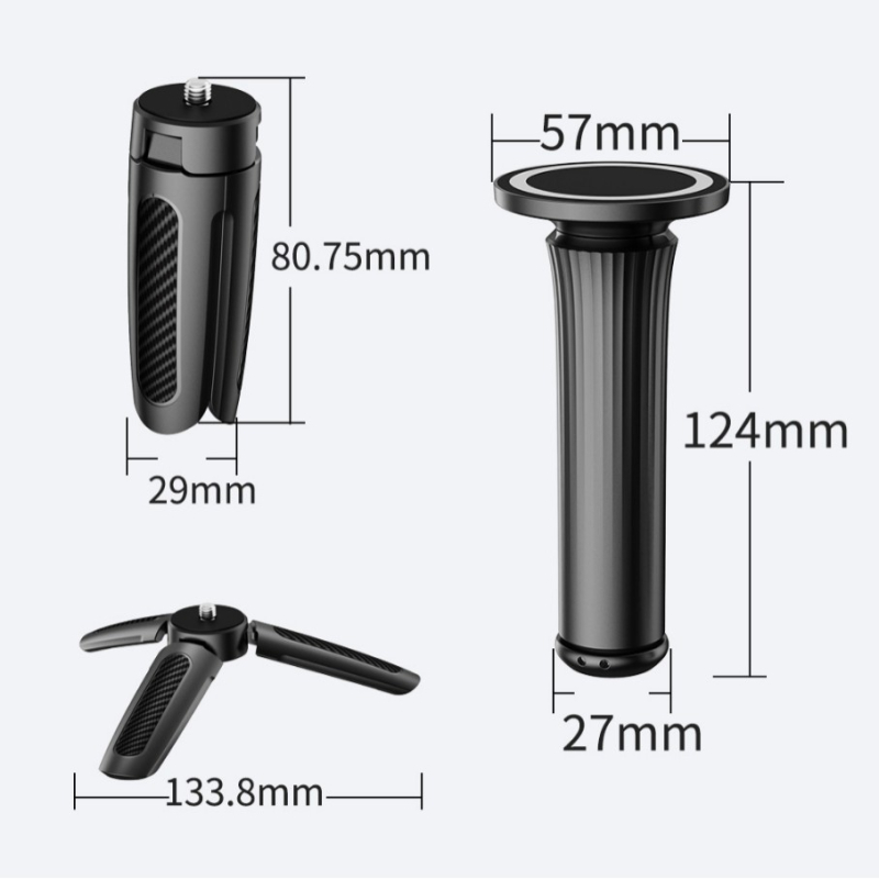 Μίνι selfie stick με τρίποδο, περιστροφή 360°, φορητός σχεδιασμός για ταξίδια, κατασκευή από πλαστικό, χωρίς τηλεχειριστήριο