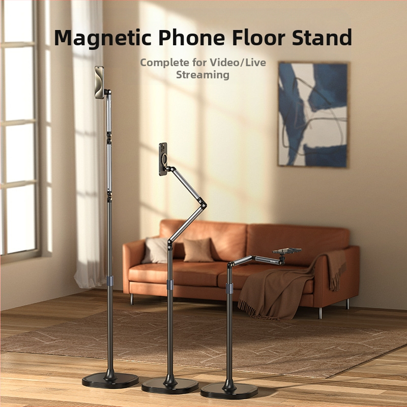 TELESIN Podstavec na telefón pre živé vysielanie s MagSafe — magnetická svorka, hliníková zliatina, univerzálny dizajn