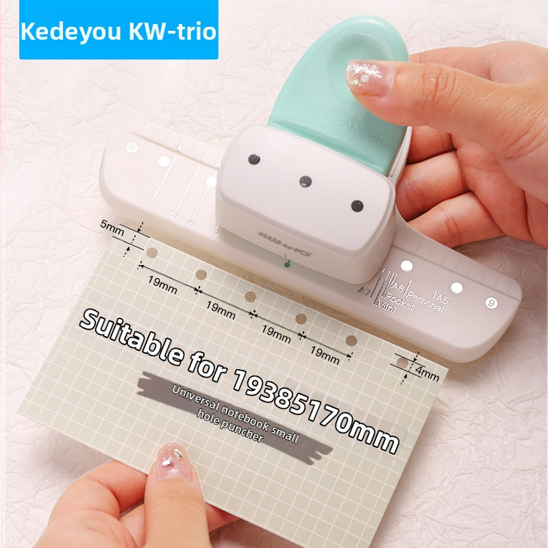 Χειροκίνητος τρυπητήρας σημειωματάριων με 3 τρύπες, 4 mm διάμετρος, μοντέλο 9027, Kw-trio/Kedeyou
