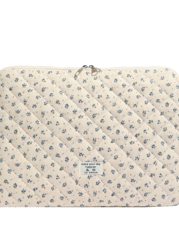 Planšetiniam kompiuteriui apsauginė dėklas su gėlių raštu, medvilnė išorė, poliesterio pamušalas