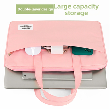 Платнена чанта за файлове EN248, училищна и офисна, с цип, квадратен дизайн, марка HUA JIE