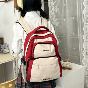 Unisex σακίδιο πλάτης σε στυλ δρόμου, μεγάλο χωρητικό, Oxford ύφασμα, διαπνέον, για ταξίδια αναψυχής