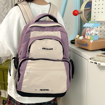 Unisex σακίδιο πλάτης σε στυλ δρόμου, μεγάλο χωρητικό, Oxford ύφασμα, διαπνέον, για ταξίδια αναψυχής