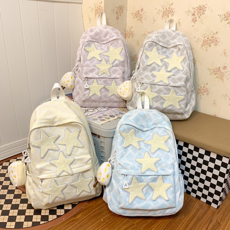 Lányoknak szánt iskolatáska, 20–35 L kapacitás, nylon anyag, vízálló, 15 colos laptop kompatibilis, friss minimalist stílus, mindennapi használatra