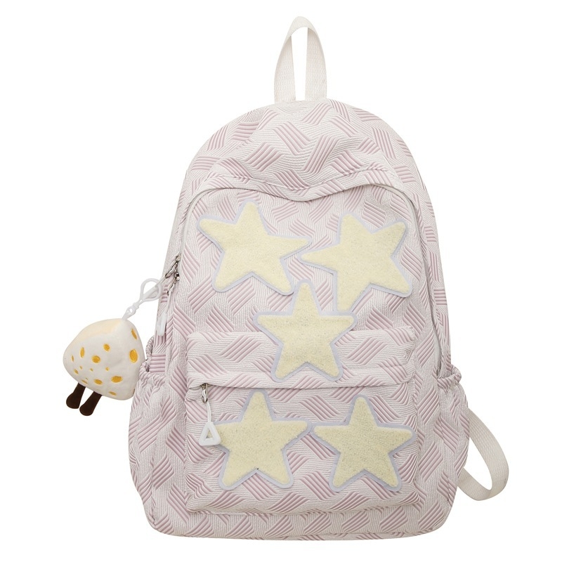 Lányoknak szánt iskolatáska, 20–35 L kapacitás, nylon anyag, vízálló, 15 colos laptop kompatibilis, friss minimalist stílus, mindennapi használatra