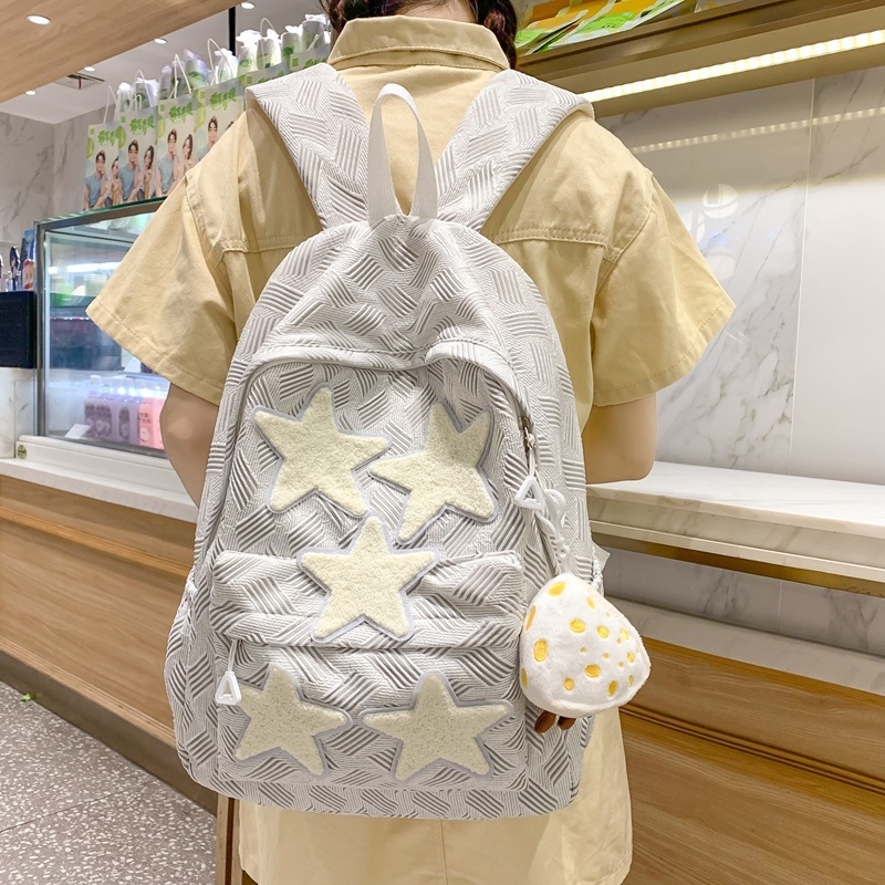 Lányoknak szánt iskolatáska, 20–35 L kapacitás, nylon anyag, vízálló, 15 colos laptop kompatibilis, friss minimalist stílus, mindennapi használatra