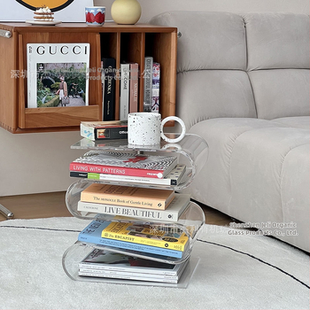 5-επίπεδο επιτραπέζιο πλαστικό ράφι αποθήκευσης — πολυλειτουργικό, χωρίς οπές, χωρίς συναρμολόγηση