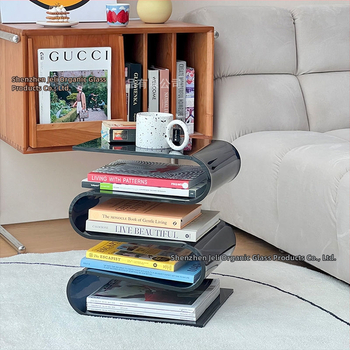 5-επίπεδο επιτραπέζιο πλαστικό ράφι αποθήκευσης — πολυλειτουργικό, χωρίς οπές, χωρίς συναρμολόγηση