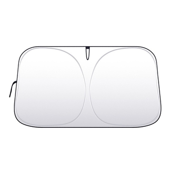 Automobilio priekinio stiklo skydelis – šilumos izoliacija, šviesos blokavimas, keturi sezonai, kortų įterpimo tipo montavimas, medžiaga: titano audinys