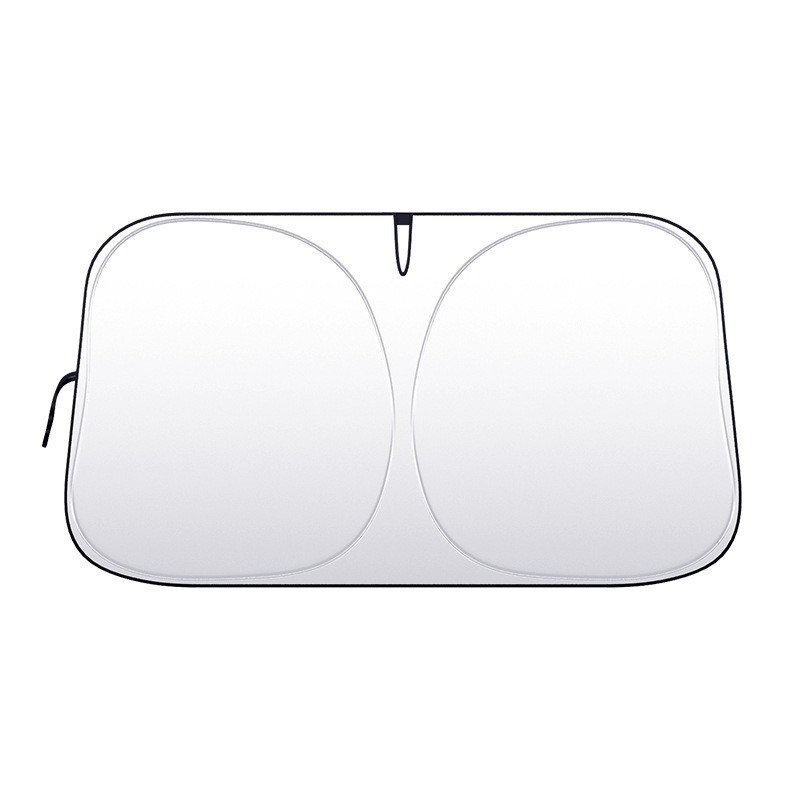 Automobilio priekinio stiklo skydelis – šilumos izoliacija, šviesos blokavimas, keturi sezonai, kortų įterpimo tipo montavimas, medžiaga: titano audinys