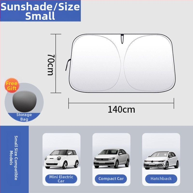 Automobilio priekinio stiklo skydelis – šilumos izoliacija, šviesos blokavimas, keturi sezonai, kortų įterpimo tipo montavimas, medžiaga: titano audinys