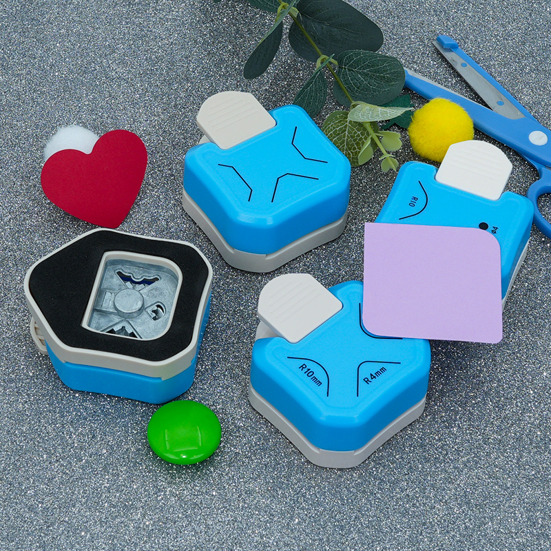 Kami KM-6630 εργαλείο κοπής γωνιών 3 σε 1 για χαρτί και κάρτες, χειροκίνητη λειτουργία, πάχος διάτρησης 0,1 mm, καθαρό βάρος 100 g