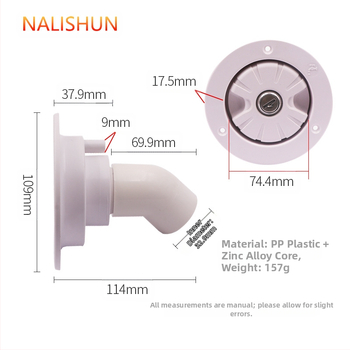 RV είσοδος πλήρωσης νερού με κλείδωμα για βαρύτητα – εξαρτήματα πλήρωσης νερού για RV, μάρκα There Shun, διαθέσιμη ιδιωτική ετικέτα