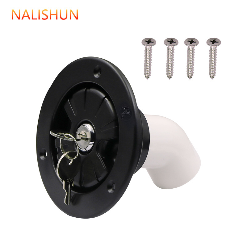 RV gravitációs vízfeltöltő bemenet záróval – RV-hez való vízfeltöltő csatlakozók, There Shun márka, magáncímke elérhető