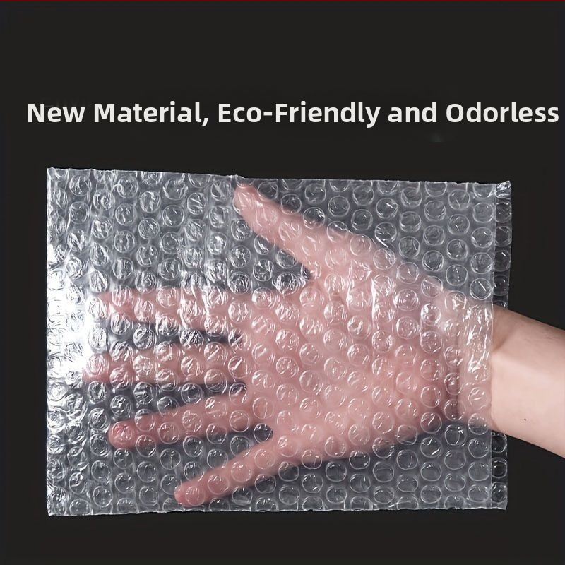 Двуслоен прозрачен балонен филм за опаковки; PE материал, удебелен двустранен филм; балонна обвивка включена; без печат на лого