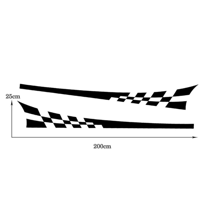 Automobiļa virsbūves uzlīme ar kvadrātveida rakstu, līmēšana, pielāgojama