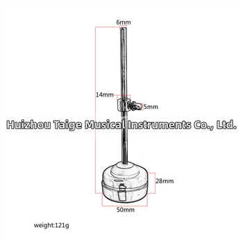 Αξεσουάρ μουσικών οργάνων - Κοντάρι κρουστών, Μοντέλο WC36, Μέταλλο + Σιλικόνη, Συσκευασία PE