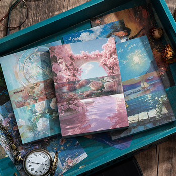 Βιντάζ Χαρτί Φόντου για Κολάζ σε Ημερολόγιο – μη Κολλητικό, Στυλ: Paper Bricks, Μάρκα Lanyu