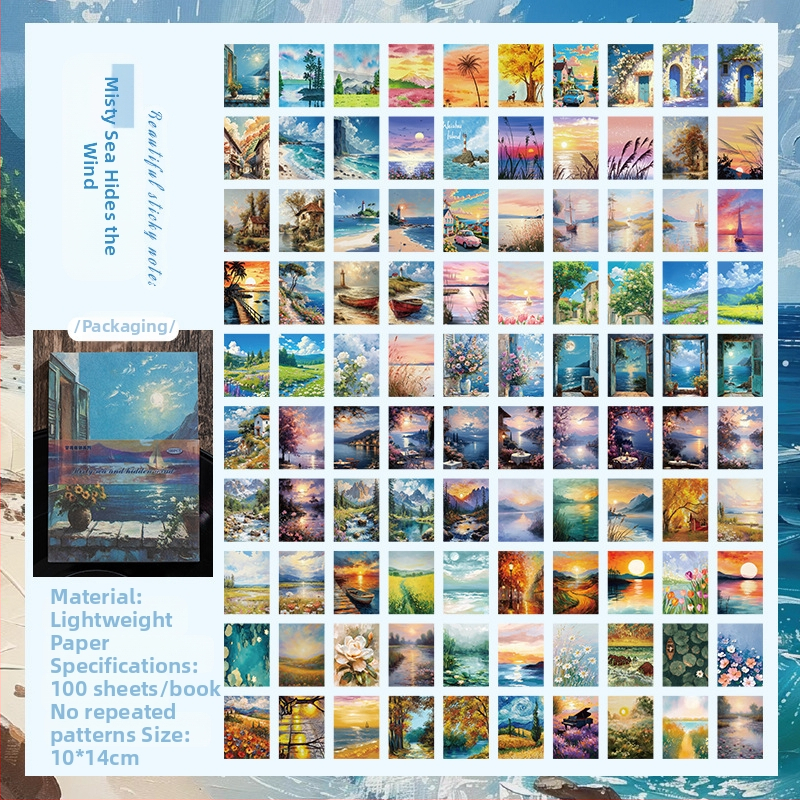 Βιντάζ Χαρτί Φόντου για Κολάζ σε Ημερολόγιο – μη Κολλητικό, Στυλ: Paper Bricks, Μάρκα Lanyu