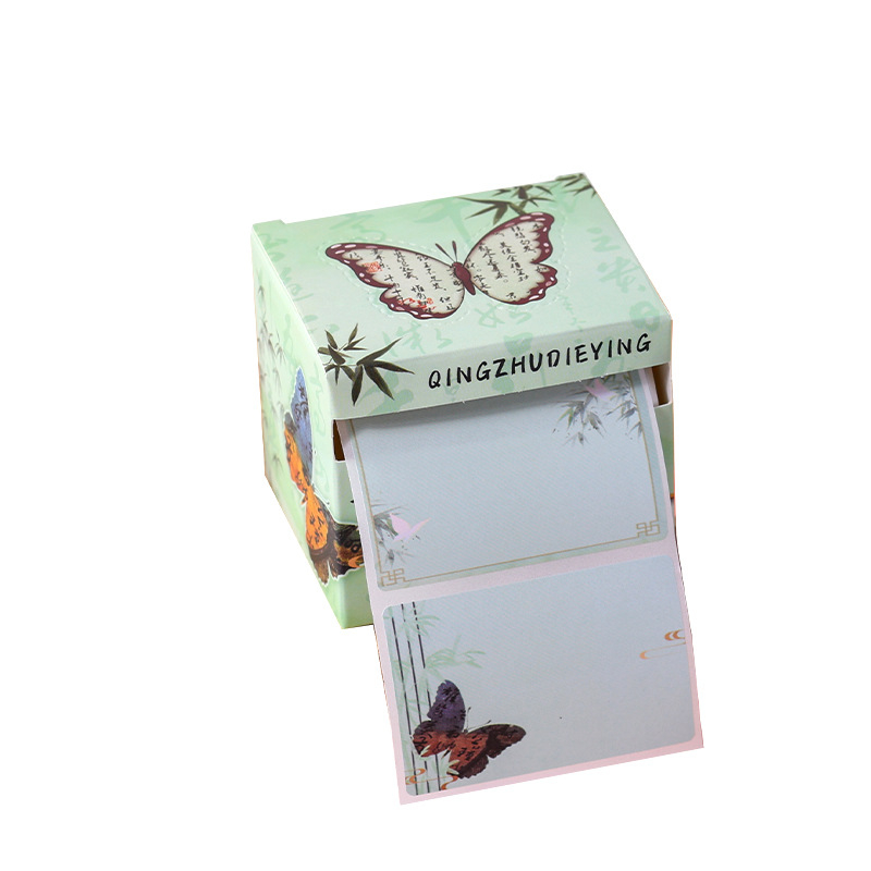 Panda tematikos lipnios užrašų lapeliai su ištraukiamu dizainu, plyšta, 120 vidinių puslapių, prekinis ženklas Yisen