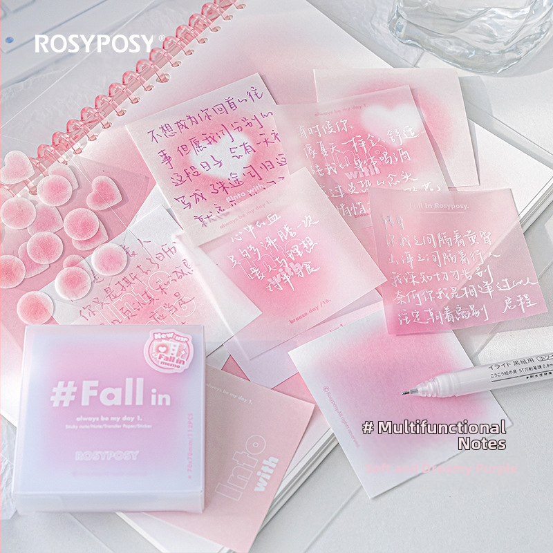 Planwith RosyPosy Soft Blush Πολυλειτουργικές Σημειώσεις – Μηνύματα Ατμόσφαιρας – Χαρτί Brick – IP: Όχι