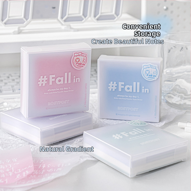 Planwith RosyPosy Soft Blush Мултифункционални бележки – Атмосферни съобщения – Хартия Brick стил – IP: Не