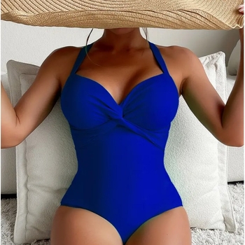 Γυναικείο ολόσωμο μαγιό – χωρίς μανίκια, με επένδυση στήθους, μονόχρωμο, πολυεστέρας 82% με επένδυση σπάντεξ 18%