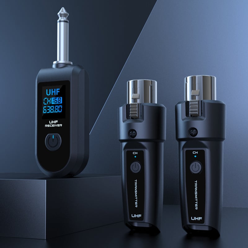 Δυναμικό χειρός μικρόφωνο με ασύρματο σύστημα πομπού-δέκτη, MYS U12, UHF 550–573 MHz, 20 κανάλια