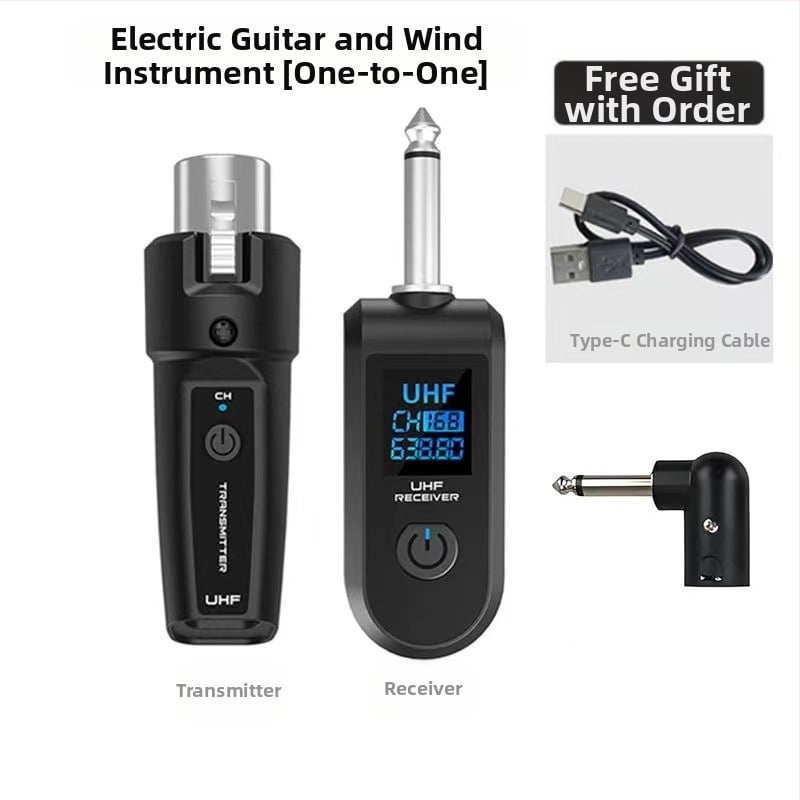 Δυναμικό χειρός μικρόφωνο με ασύρματο σύστημα πομπού-δέκτη, MYS U12, UHF 550–573 MHz, 20 κανάλια