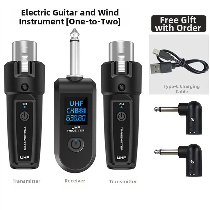 Δυναμικό χειρός μικρόφωνο με ασύρματο σύστημα πομπού-δέκτη, MYS U12, UHF 550–573 MHz, 20 κανάλια