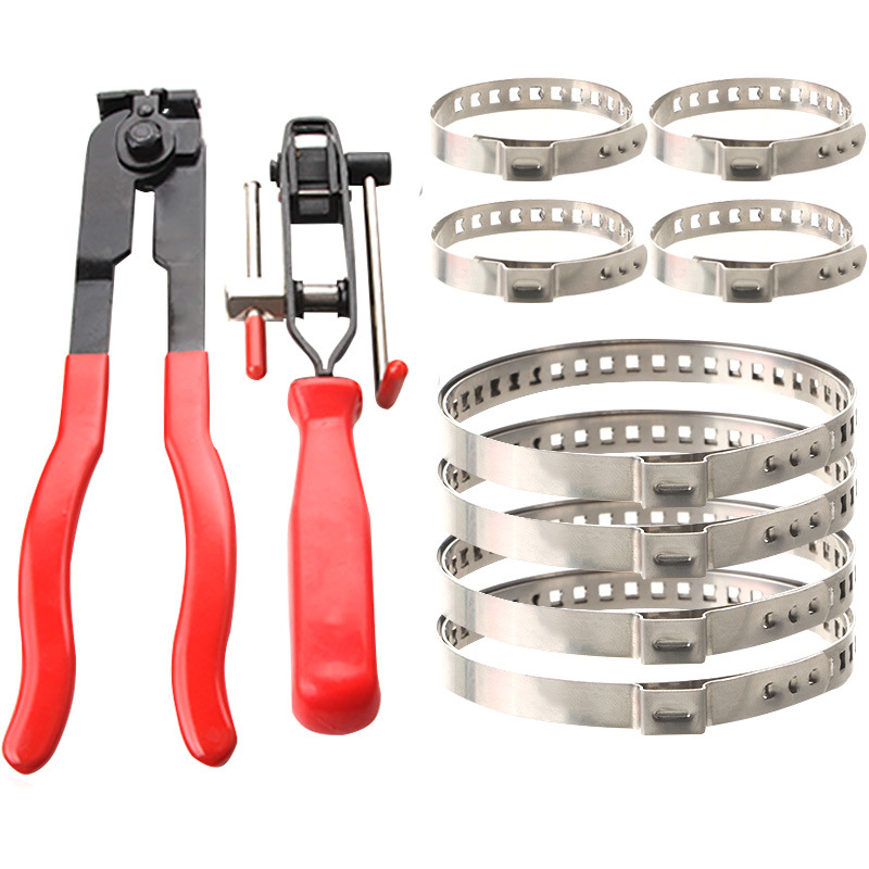 Автомобилен демонтажен инструмент набор: Dust cover clamp и ball cage clamp, инструмент за демонтаж на изпускателна тръба с повдигащо ухо; 45# стомана, модел 112, тегло 0,46 кг