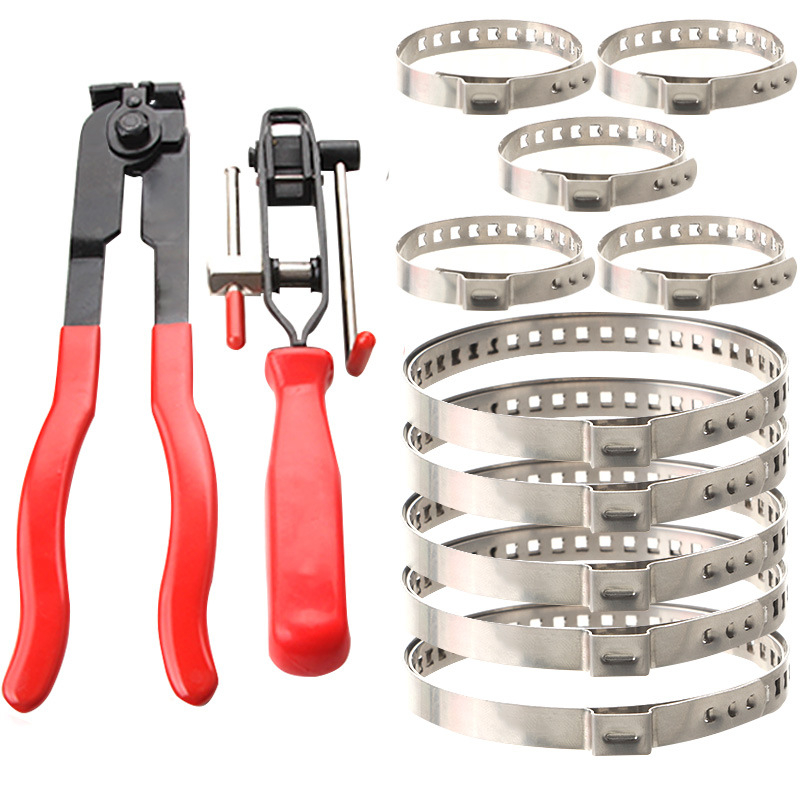 Автомобилен демонтажен инструмент набор: Dust cover clamp и ball cage clamp, инструмент за демонтаж на изпускателна тръба с повдигащо ухо; 45# стомана, модел 112, тегло 0,46 кг
