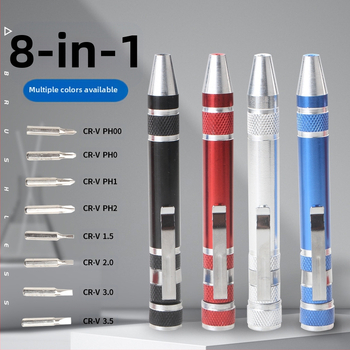Zhuorui – Пен-тип осем в едно отвертка, стомана от хром-ванадий, прецизни винтове за телефони, компютри и клавиатури, телекомуникационна поддръжка