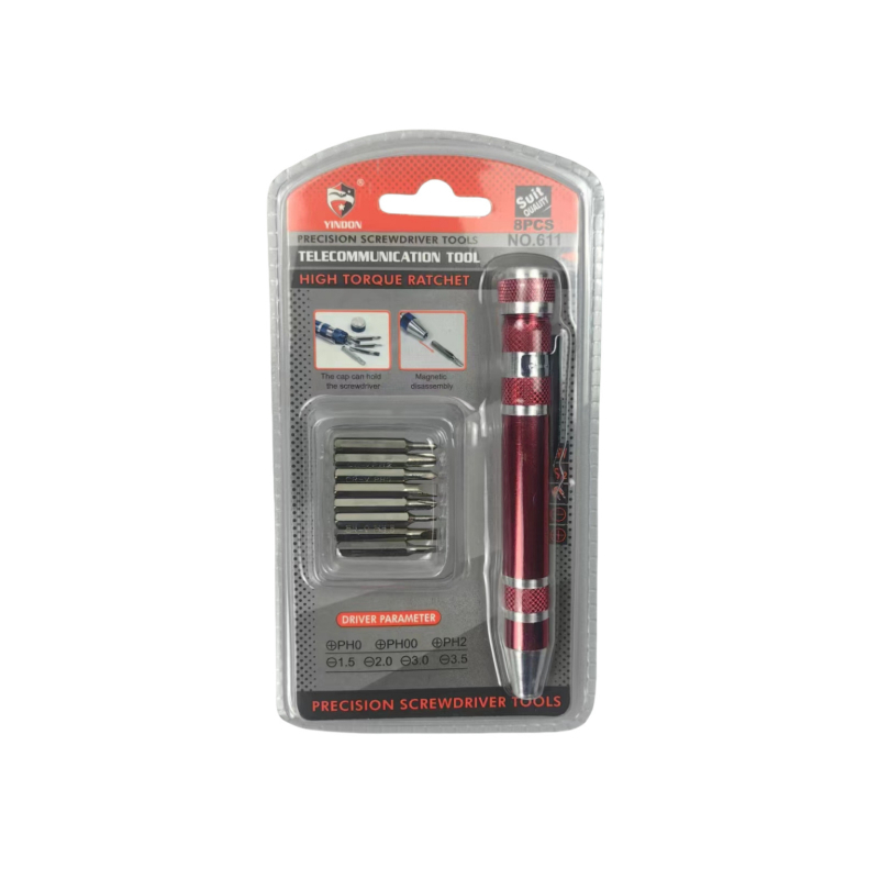 Zhuorui – Пен-тип осем в едно отвертка, стомана от хром-ванадий, прецизни винтове за телефони, компютри и клавиатури, телекомуникационна поддръжка