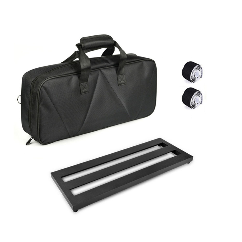 Ελαφρύ pedalboard για ηλεκτρική κιθάρα με Velcro-συμβατό στήριγμα και θήκη αποθήκευσης
