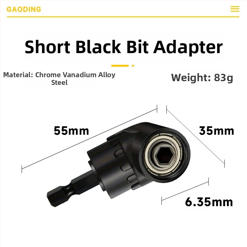 105-градусов ъглов адаптер за винтоверт, хром-ванадий стомана, марка: Other