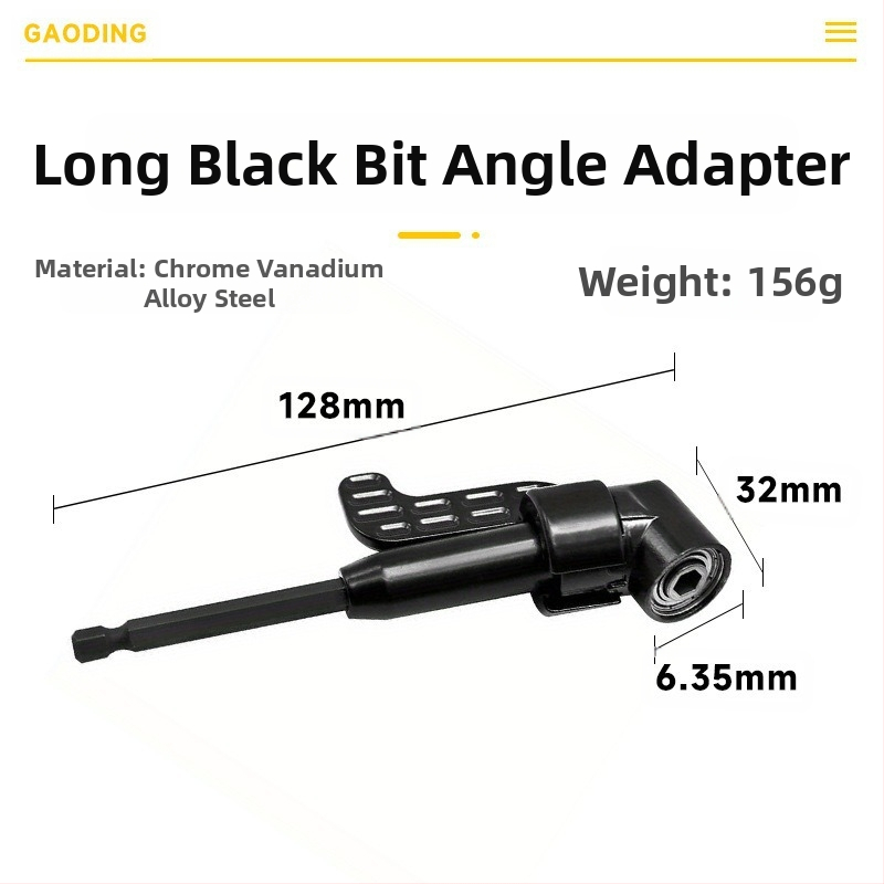 105-градусов ъглов адаптер за винтоверт, хром-ванадий стомана, марка: Other