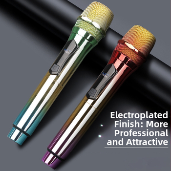 Ασύρματο μικρόφωνο καραόκε για σκηνή, μοντέλο W78, εύρος 100 Hz-20 kHz, SNR >=75 dB, αυτονομία 6-8 ωρών, 2000-4000 mAh μπαταρία