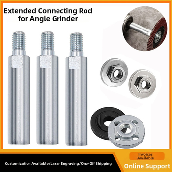 100-тип удължителен комплект за ъглошлайф: връзващ прът, удължителен вал, адаптер за винтов вал и притискаща плоча — лагерна стомана