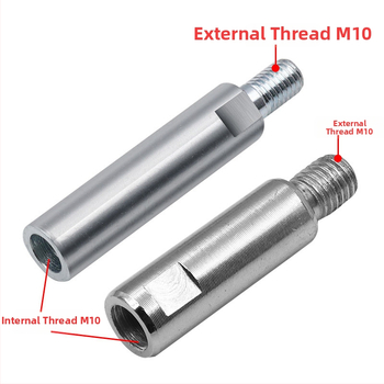 100-тип удължителен комплект за ъглошлайф: връзващ прът, удължителен вал, адаптер за винтов вал и притискаща плоча — лагерна стомана