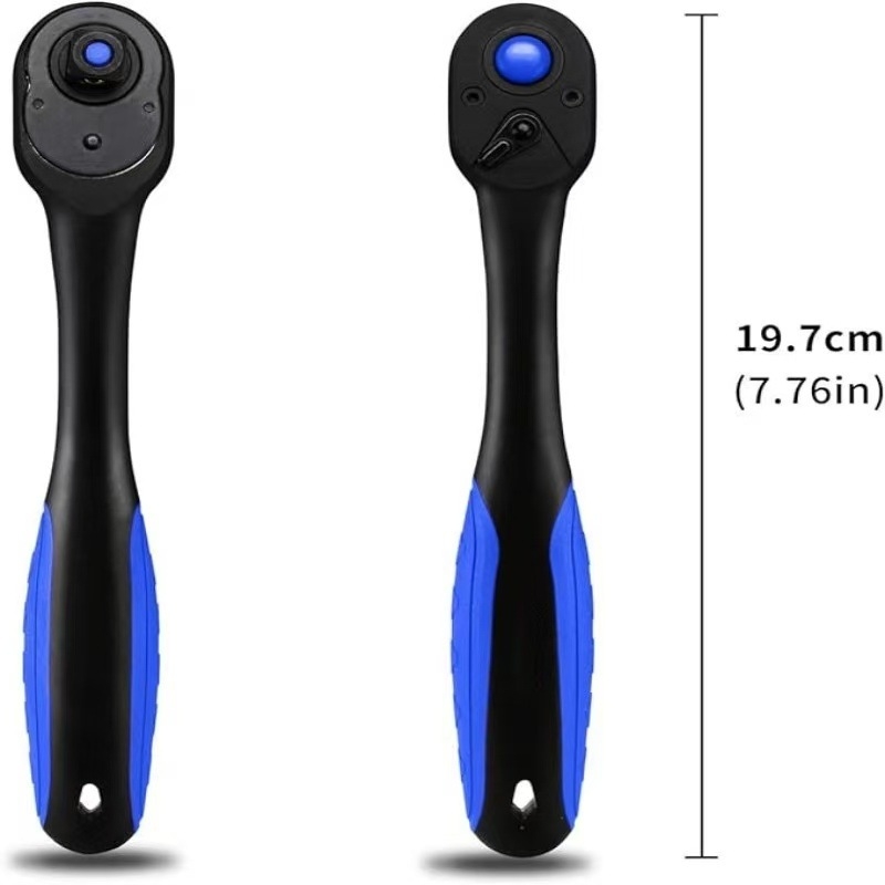 Raktų veržliarakčių rinkinys, 72 dantų, 3 dalys, dviejų krypčių, anglies plienas