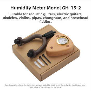 Κρεμάστρα για Δυτικά Έγχορδα Όργανα — GH-15, κατασκευή από beech/iron/rubber, συσκευασία σε δίσκο