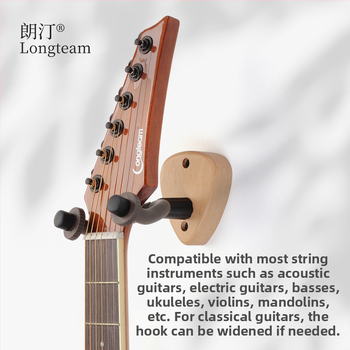 Κρεμάστρα για Δυτικά Έγχορδα Όργανα — GH-15, κατασκευή από beech/iron/rubber, συσκευασία σε δίσκο