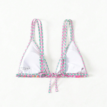 Γυναικείο τοπ μπικίνι Mingfan – επένδυση στήθους, χωρίς μεταλλική υποστήριξη, γρήγορο στέγνωμα πολυεστέρα, 82% πολυεστέρας