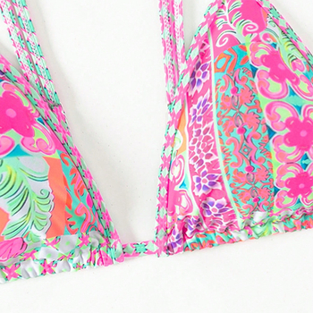 Γυναικείο τοπ μπικίνι Mingfan – επένδυση στήθους, χωρίς μεταλλική υποστήριξη, γρήγορο στέγνωμα πολυεστέρα, 82% πολυεστέρας