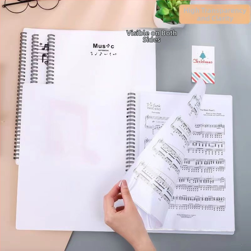 Папка за ноти с прозрачен джоб за вложки, PP материал, модел TQ10-60